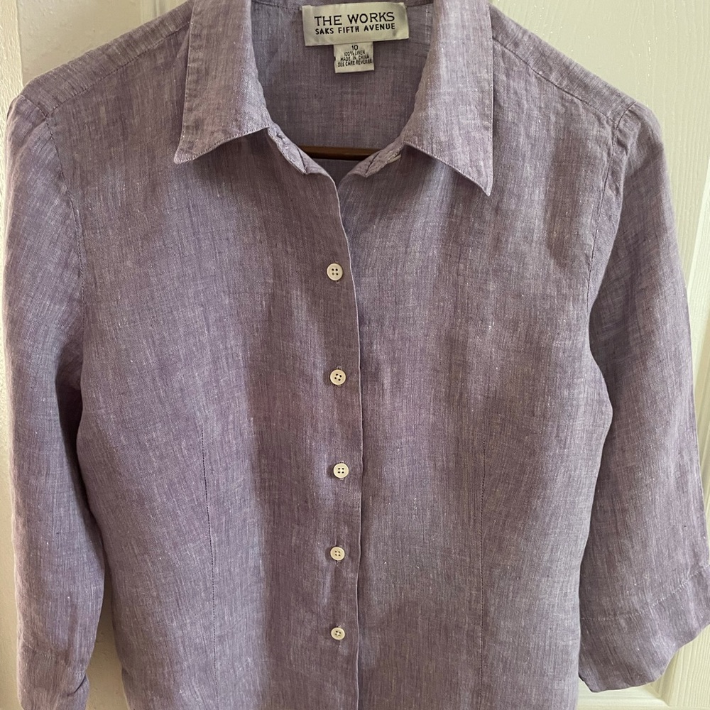 100% Linen Blouse  The Works